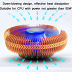 COOL STORM L32 Computer CPU Cooling Fan For AMD/Intel, Blue, Without Light