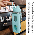 Square Plastic Water Cup with Straw Outdoor Sports Large-Capacity Portable Kettles, Colour: 700ml (White), 700ml (White), 700ml (Blue), 700ml (Red), 900ml (White), 900ml (Blue), 900ml (Red)