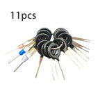 11 PCS Car Extractor Terminal Removal Tool Kit Electrical Wiring Crimp Connector Puller Release Pin Extractor Kit, 11 In 1