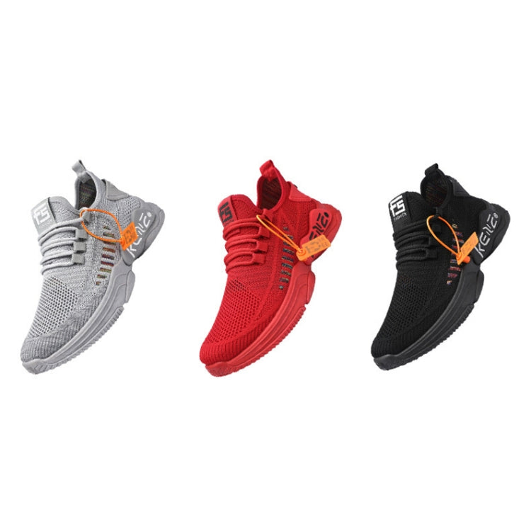 Male Sports Shoes Breathable Flying Weave Mesh Casual Shoes, 39, 40, 41, 42, 43, 44, 45