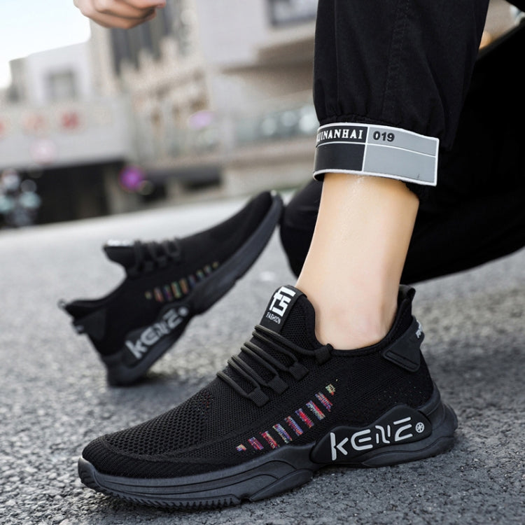 Male Sports Shoes Breathable Flying Weave Mesh Casual Shoes, 39, 40, 41, 42, 43, 44, 45