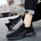 Male Sports Shoes Breathable Flying Weave Mesh Casual Shoes, 39, 40, 41, 42, 43, 44, 45