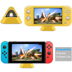 2 PCS DOBE TNS-19062 Host Charging Bottom Portable Triangle Game Console Charger For Switch / Lite, Yellow, Blue Green, Gray, Dynamic Green, Coral Red, Dynamic Blue