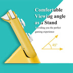2 PCS DOBE TNS-19062 Host Charging Bottom Portable Triangle Game Console Charger For Switch / Lite, Yellow, Blue Green, Gray, Dynamic Green, Coral Red, Dynamic Blue