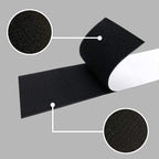 Car License Plate Hook And Loop Fastener High Temperature Resistance Polyester Double-Sided Fixed Stickers, 100x500mm
