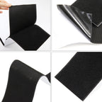 Car License Plate Hook And Loop Fastener High Temperature Resistance Polyester Double-Sided Fixed Stickers, 100x500mm