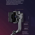 XYK-19017 Smart Anti-Shake Single Axis Stabilizer Retractable Mobile Phone Selfie Stick Video Live Tripod With Bluetooth Remote Control