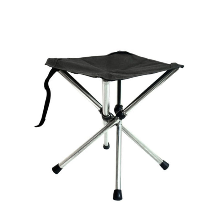Outdoor Retractable Portable Stainless Steel Stool Camping Beach Fishing Folding Chair, Spec:, S, L