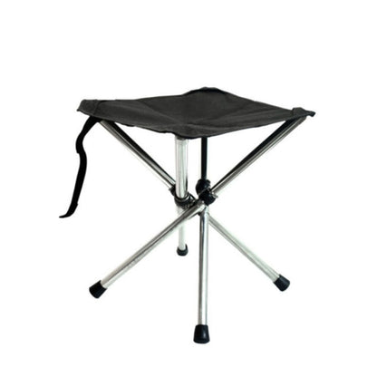 Outdoor Retractable Portable Stainless Steel Stool Camping Beach Fishing Folding Chair, Spec:, S, L