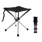 Outdoor Retractable Portable Stainless Steel Stool Camping Beach Fishing Folding Chair, Spec:, S, L