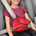 Car Seat Safety Belt Cover Sturdy Adjustable Triangle Safety Seat Belt Pad Clips Child Protection, Red, Orange, Black