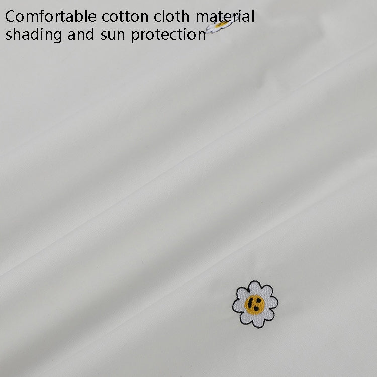 Car Embroidery Curtain Sunshade Cartoon Cotton Suction Cup Curtain Car Sunscreen Insulation Covering Curtain, Cherry, Bear, Sun Flower, Girl