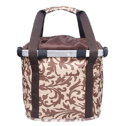 Bicycle Front Bag Basket Aluminum Alloy Foldable Basket, L