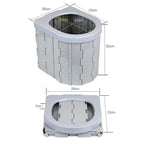 Car Toilet Integrated Portable Folding Toilet Self-Driving Tour Outdoor Camping Toilet, Car Toilet(Sky Blue), Car Toilet(Light Gray), Car Toilet(Black)