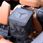 With Cover Car Trash Can Foldable Car Chair Back Trash Can Waterproof Box, Size:, 15 x 15 x 25cm, 20 x 20 x 30cm