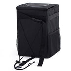 With Cover Car Trash Can Foldable Car Chair Back Trash Can Waterproof Box, Size:, 15 x 15 x 25cm, 20 x 20 x 30cm