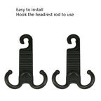 2 Pairs Car Chair Back Tough Invisible Car Hook Portable Installation Does Not Hurt Car Hook, 2 Pairs Car Hook
