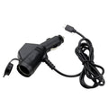 2 PCS Car 3 In 1 Charger With Cigarette Lighter Dual USB Interface With USB Mobile Phone Charging Cable, Black, White