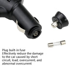 2 PCS Car 3 In 1 Charger With Cigarette Lighter Dual USB Interface With USB Mobile Phone Charging Cable, Black, White