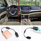 5V Turn 12V USB To Cigarette Lighter Socket Female Head Driving Recorder Mobile Power Cord, Specification: 1.2m, 1m, 2m, 3m