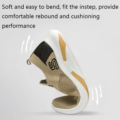 TL-207 Flying Weave Breathable Sports Shoes Men Casual Shoes, 43, 44