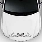 D-347 Butterfly Note Car Sticker Sheet Music Waist Line Body Sticker, D-347