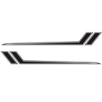 D-716 Car Striped Vinyl Body Stickers Personalized Modification Car Sticker, D-716