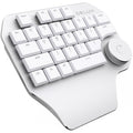 DELUX T11 29 Keys Single-Hand Keyboard Shortcut Key Speech Tool Flat Keyboard, Colour: Silver, Silver, Smart Version Black Gray, Black