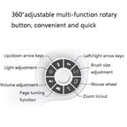 DELUX T11 29 Keys Single-Hand Keyboard Shortcut Key Speech Tool Flat Keyboard, Colour: Silver, Silver, Smart Version Black Gray, Black