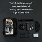 WEST BIKING Bicycle Hard Shell Front Beam Reflective Bilateral Phone Case, YP0707274