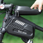 WEST BIKING Bicycle Hard Shell Front Beam Reflective Bilateral Phone Case, YP0707274