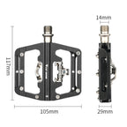 WEST BIKING Bicycle Aluminum Alloy Dual-Purpose Self-Locking Pedals, YP0802084