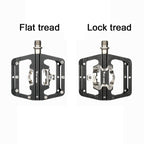 WEST BIKING Bicycle Aluminum Alloy Dual-Purpose Self-Locking Pedals, YP0802084