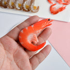 3 PCS Simulation Shrimp Camera Props Children Play House Toys, Big Red Shrimp, Big Green Shrimp, Big Grilled Shrimp