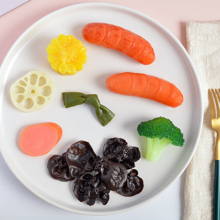 Simulation Food Model Photo Photography Props, 1 PC Brushed Steak, 1 PC Fragrant Steak, 1 PC Linger Steak, 2 PCS Chicken Wings, 3 PCS Squid, 3 PCS Pork Mouth, 3 PCS Poached Egg, 3 PCS Hot Dog, 4 PCS Corn, 4 PCS Broccoli, 4 PCS Mushroom, 10 PCS Root    ...
