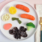 Simulation Food Model Photo Photography Props, 1 PC Brushed Steak, 1 PC Fragrant Steak, 1 PC Linger Steak, 2 PCS Chicken Wings, 3 PCS Squid, 3 PCS Pork Mouth, 3 PCS Poached Egg, 3 PCS Hot Dog, 4 PCS Corn, 4 PCS Broccoli, 4 PCS Mushroom, 10 PCS Root    ...