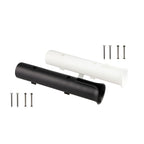 2 PCS Plastic Nylon Single Rod Holder Single Tube Rod Holder Marine Yacht Rod Barrel, Black, White