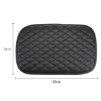 Leather Car Universal Central Armrests Pad Anti-Slip Armrest Box Mat, Universal