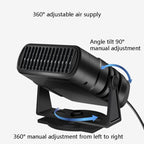 Car Heater Cold And Warm Wind Defrosting And Snow Demister, 12V Black, 24V Black