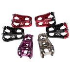 KRSEC CNC Ultra Light Short-Handed Mountain Bike Aluminum Alloy 50mm Riser, Full Black, Full Red, Black Red, Red Black, Purple, Titanium, Electroplating Color