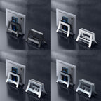 Oatsbasf 03671 Multifunctional Computer Tablet Cellphone Storage Bracket, Simple Version (Black), Simple Version (White), Deluxe Version (Silver), Deluxe Version (Gray)