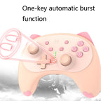 IINE Voice Wake-Up Bluetooth Handle Wireless Cat Shape Handle For Nintendo Switch, Blue, Orange Pink, Black White