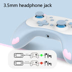 IINE Voice Wake-Up Bluetooth Handle Wireless Cat Shape Handle For Nintendo Switch, Blue, Orange Pink, Black White