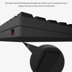 LEAVEN K28 61 Keys Gaming Office Computer RGB Wireless Bluetooth + Wired Dual Mode Mechanical Keyboard, Cabel Length:1.5m, Green Axis (Black), Green Axis (White), Green Axis (Blue), Green Axis (Pink), Red Axis (Black), Red Axis (White), Red Axis (Blue)...