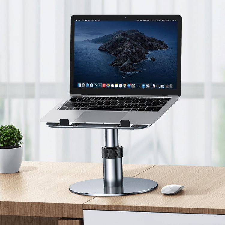 Oatsbasf 03597 Aluminum Alloy Notebook Heightening Bracket Notebook Computer Lifting Heat Dissipation Bracket Mobile Folding Table,Style:, Elite Version-Silver, Elite Version-Gray, Deluxe Edition-Silver, Deluxe Edition-Gray
