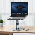Oatsbasf 03597 Aluminum Alloy Notebook Heightening Bracket Notebook Computer Lifting Heat Dissipation Bracket Mobile Folding Table,Style:, Elite Version-Silver, Elite Version-Gray, Deluxe Edition-Silver, Deluxe Edition-Gray