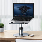 Oatsbasf 03597 Aluminum Alloy Notebook Heightening Bracket Notebook Computer Lifting Heat Dissipation Bracket Mobile Folding Table,Style:, Elite Version-Silver, Elite Version-Gray, Deluxe Edition-Silver, Deluxe Edition-Gray