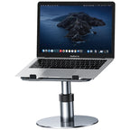 Oatsbasf 03597 Aluminum Alloy Notebook Heightening Bracket Notebook Computer Lifting Heat Dissipation Bracket Mobile Folding Table,Style:, Elite Version-Silver, Elite Version-Gray, Deluxe Edition-Silver, Deluxe Edition-Gray
