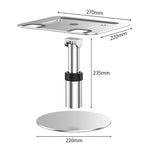 Oatsbasf 03597 Aluminum Alloy Notebook Heightening Bracket Notebook Computer Lifting Heat Dissipation Bracket Mobile Folding Table,Style:, Elite Version-Silver, Elite Version-Gray, Deluxe Edition-Silver, Deluxe Edition-Gray