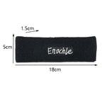 Enochle Sports Sweat-Absorbent Headband Combed Cotton Knitted Sweatband, Enochle Headband (Yellow)